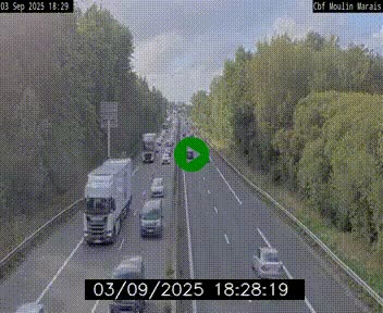 Webcam sur le périphérique de Nantes (N844) entre la Porte de Saint-Luce et la Porte d'Anjou, à l'est de la ville