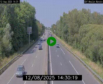 Webcam sur le périphérique de Nantes (N844) entre la Porte de Saint-Luce et la Porte d'Anjou, à l'est de la ville