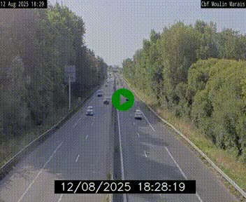 Webcam sur le périphérique de Nantes (N844) entre la Porte de Saint-Luce et la Porte d'Anjou, à l'est de la ville
