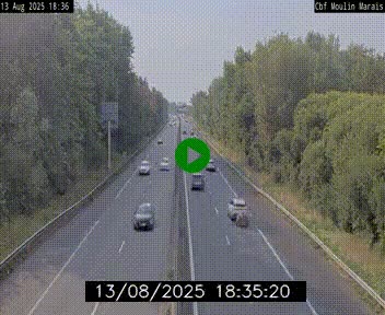 Webcam sur le périphérique de Nantes (N844) entre la Porte de Saint-Luce et la Porte d'Anjou, à l'est de la ville
