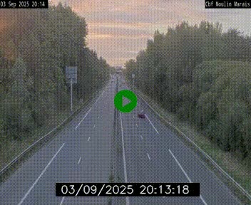 Webcam sur le périphérique de Nantes (N844) entre la Porte de Saint-Luce et la Porte d'Anjou, à l'est de la ville