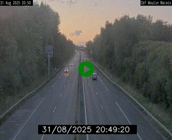Webcam sur le périphérique de Nantes (N844) entre la Porte de Saint-Luce et la Porte d'Anjou, à l'est de la ville