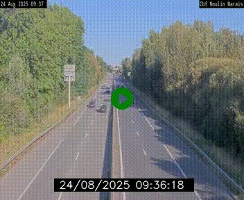 Webcam sur le périphérique de Nantes (N844) entre la Porte de Saint-Luce et la Porte d'Anjou, à l'est de la ville