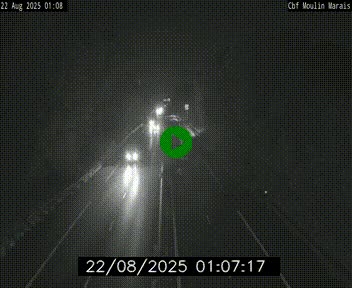 Webcam sur le périphérique de Nantes (N844) entre la Porte de Saint-Luce et la Porte d'Anjou, à l'est de la ville
