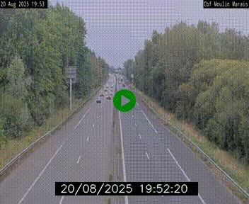 Webcam sur le périphérique de Nantes (N844) entre la Porte de Saint-Luce et la Porte d'Anjou, à l'est de la ville