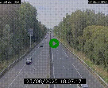Webcam sur le périphérique de Nantes (N844) entre la Porte de Saint-Luce et la Porte d'Anjou, à l'est de la ville