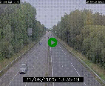 Webcam sur le périphérique de Nantes (N844) entre la Porte de Saint-Luce et la Porte d'Anjou, à l'est de la ville