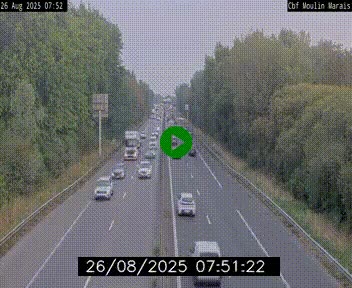 Webcam sur le périphérique de Nantes (N844) entre la Porte de Saint-Luce et la Porte d'Anjou, à l'est de la ville