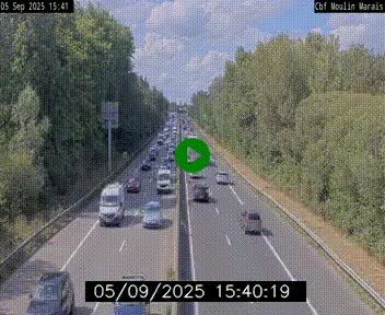 Webcam sur le périphérique de Nantes (N844) entre la Porte de Saint-Luce et la Porte d'Anjou, à l'est de la ville