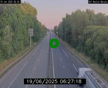 Webcam sur le périphérique de Nantes (N844) entre la Porte de Saint-Luce et la Porte d'Anjou, à l'est de la ville