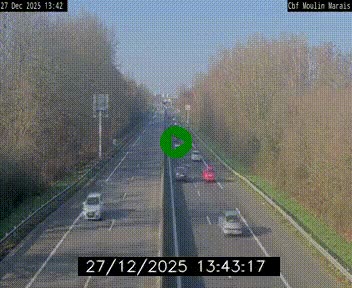 Webcam sur le périphérique de Nantes (N844) entre la Porte de Saint-Luce et la Porte d'Anjou, à l'est de la ville