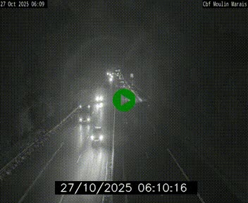 Webcam sur le périphérique de Nantes (N844) entre la Porte de Saint-Luce et la Porte d'Anjou, à l'est de la ville