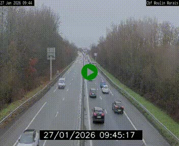 Webcam sur le périphérique de Nantes (N844) entre la Porte de Saint-Luce et la Porte d'Anjou, à l'est de la ville