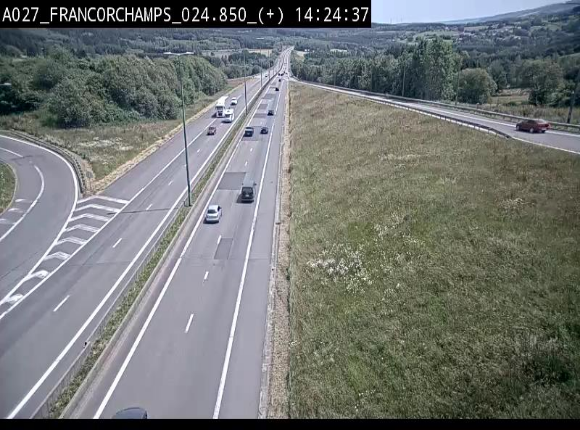 <h2>Caméra autoroutière à proximité du circuit de Spa-Francorchamps à Stavelot sur l'A27/E42</h2>