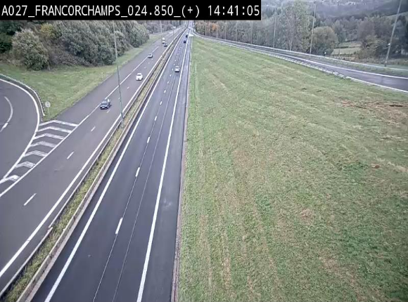 <h2>Caméra autoroutière à proximité du circuit de Spa-Francorchamps à Stavelot sur l'A27/E42</h2>