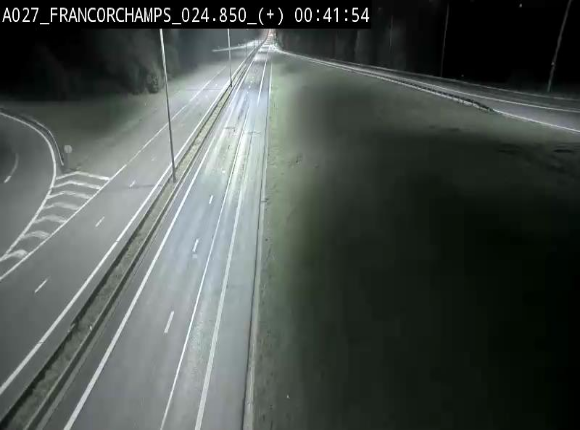 <h2>Caméra autoroutière à proximité du circuit de Spa-Francorchamps à Stavelot sur l'A27/E42</h2>