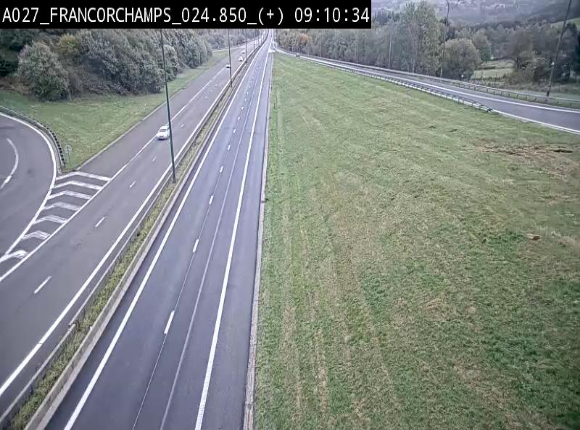 <h2>Caméra autoroutière à proximité du circuit de Spa-Francorchamps à Stavelot sur l'A27/E42</h2>