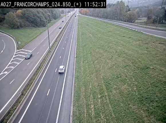 <h2>Caméra autoroutière à proximité du circuit de Spa-Francorchamps à Stavelot sur l'A27/E42</h2>