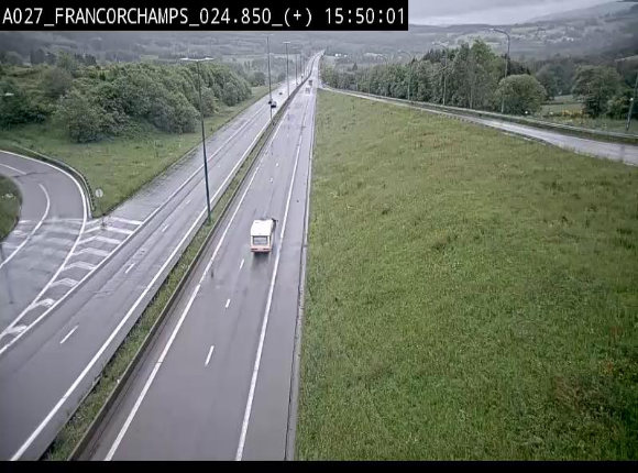 Caméra autoroutière à proximité du circuit de Spa-Francorchamps à Stavelot sur l'A27/E42