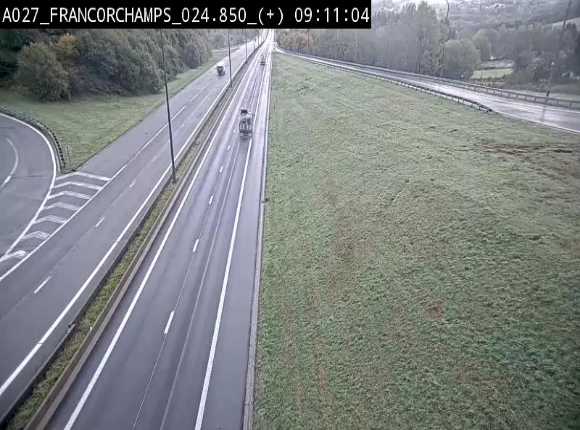 <h2>Caméra autoroutière à proximité du circuit de Spa-Francorchamps à Stavelot sur l'A27/E42</h2>