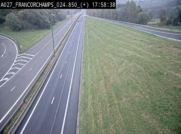 <h2>Caméra autoroutière à proximité du circuit de Spa-Francorchamps à Stavelot sur l'A27/E42</h2>