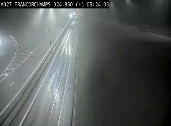 <h2>Caméra autoroutière à proximité du circuit de Spa-Francorchamps à Stavelot sur l'A27/E42</h2>