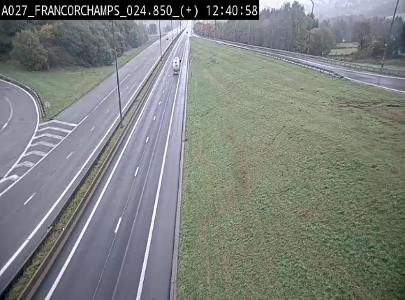 <h2>Caméra autoroutière à proximité du circuit de Spa-Francorchamps à Stavelot sur l'A27/E42</h2>