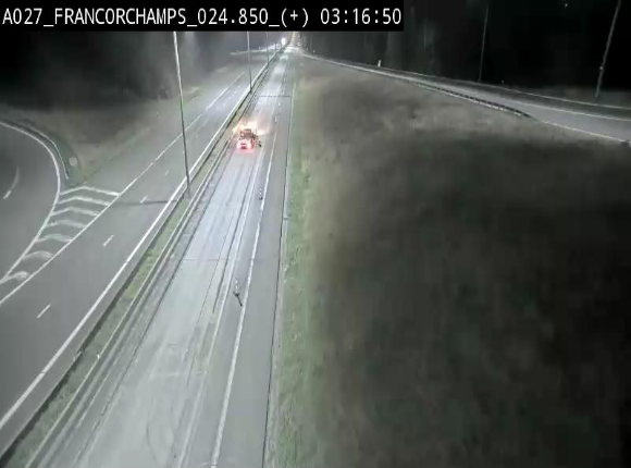 Caméra autoroutière à proximité du circuit de Spa-Francorchamps à Stavelot sur l'A27/E42