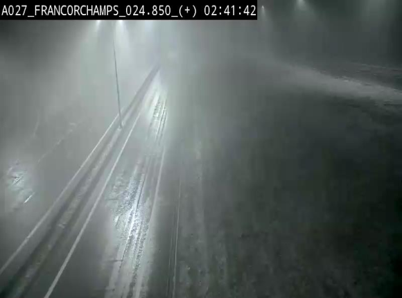 Caméra autoroutière à proximité du circuit de Spa-Francorchamps à Stavelot sur l'A27/E42