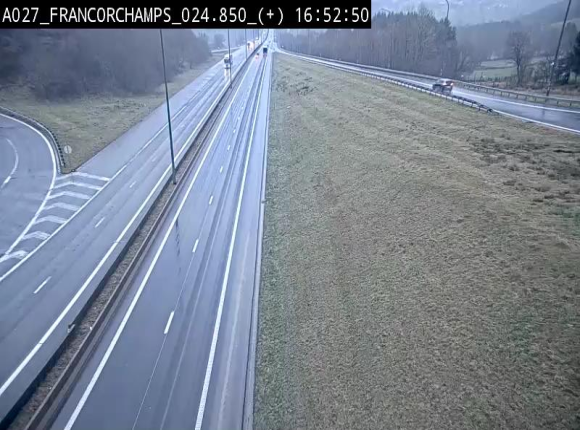 <h2>Caméra autoroutière à proximité du circuit de Spa-Francorchamps à Stavelot sur l'A27/E42</h2>