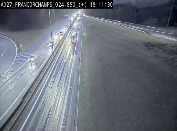 <h2>Caméra autoroutière à proximité du circuit de Spa-Francorchamps à Stavelot sur l'A27/E42</h2>