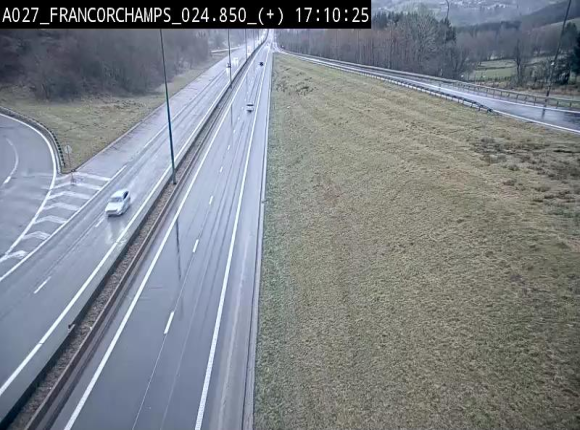 <h2>Caméra autoroutière à proximité du circuit de Spa-Francorchamps à Stavelot sur l'A27/E42</h2>