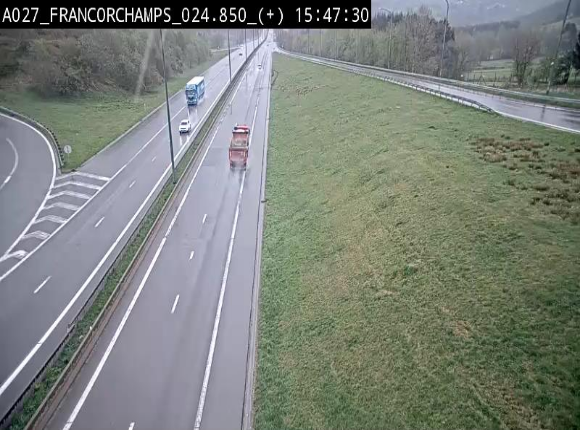 <h2>Caméra autoroutière à proximité du circuit de Spa-Francorchamps à Stavelot sur l'A27/E42</h2>