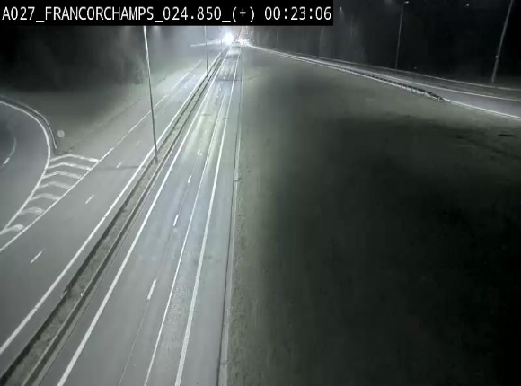 <h2>Caméra autoroutière à proximité du circuit de Spa-Francorchamps à Stavelot sur l'A27/E42</h2>