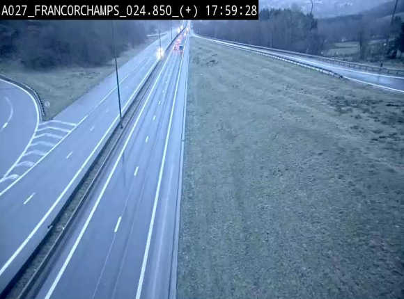 <h2>Caméra autoroutière à proximité du circuit de Spa-Francorchamps à Stavelot sur l'A27/E42</h2>