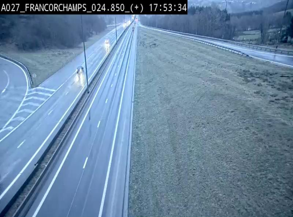 <h2>Caméra autoroutière à proximité du circuit de Spa-Francorchamps à Stavelot sur l'A27/E42</h2>