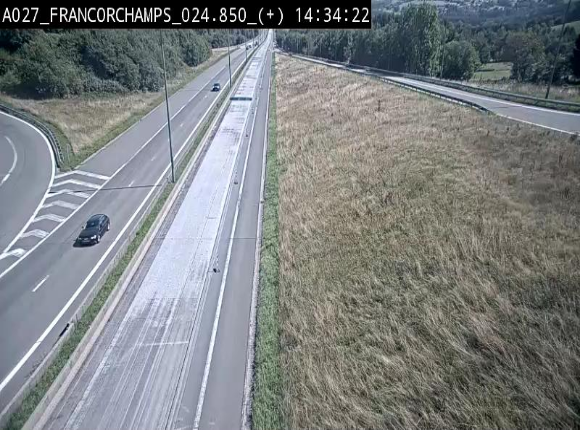 <h2>Caméra autoroutière à proximité du circuit de Spa-Francorchamps à Stavelot sur l'A27/E42</h2>