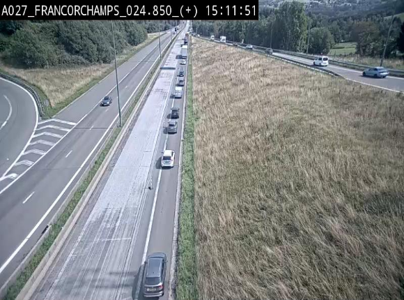 Caméra autoroutière à proximité du circuit de Spa-Francorchamps à Stavelot sur l'A27/E42