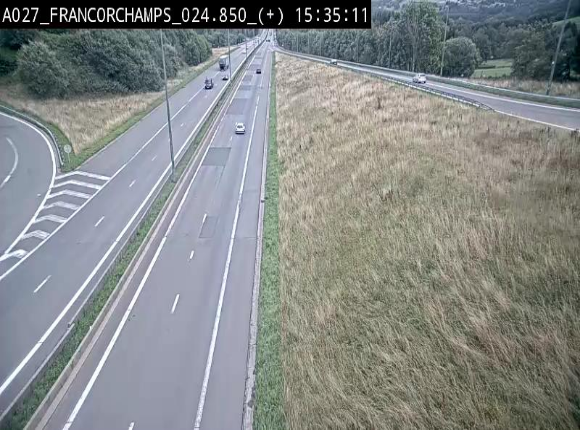 Caméra autoroutière à proximité du circuit de Spa-Francorchamps à Stavelot sur l'A27/E42