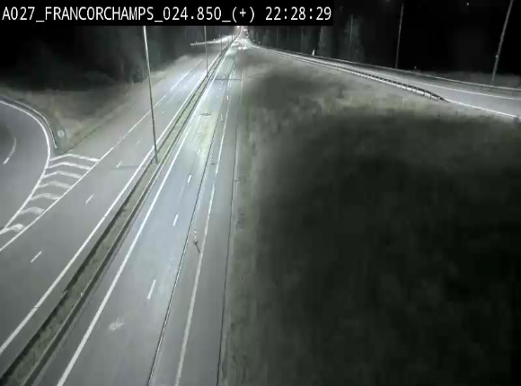 Caméra autoroutière à proximité du circuit de Spa-Francorchamps à Stavelot sur l'A27/E42