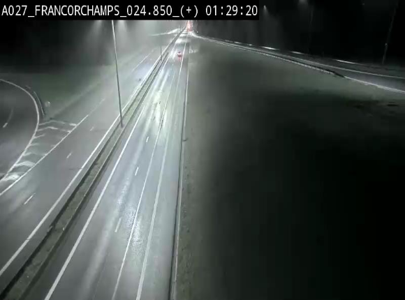 Caméra autoroutière à proximité du circuit de Spa-Francorchamps à Stavelot sur l'A27/E42