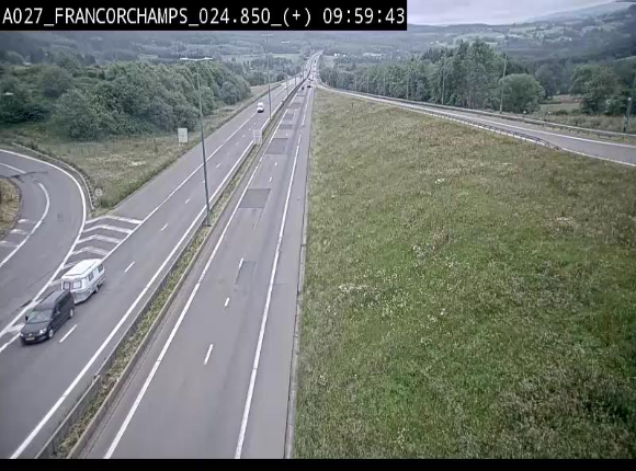 <h2>Caméra autoroutière à proximité du circuit de Spa-Francorchamps à Stavelot sur l'A27/E42</h2>
