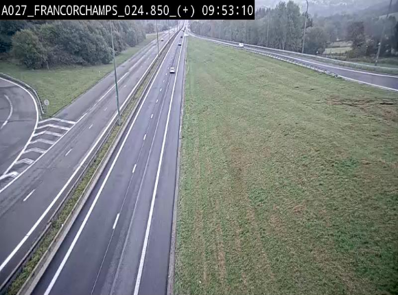 <h2>Caméra autoroutière à proximité du circuit de Spa-Francorchamps à Stavelot sur l'A27/E42</h2>