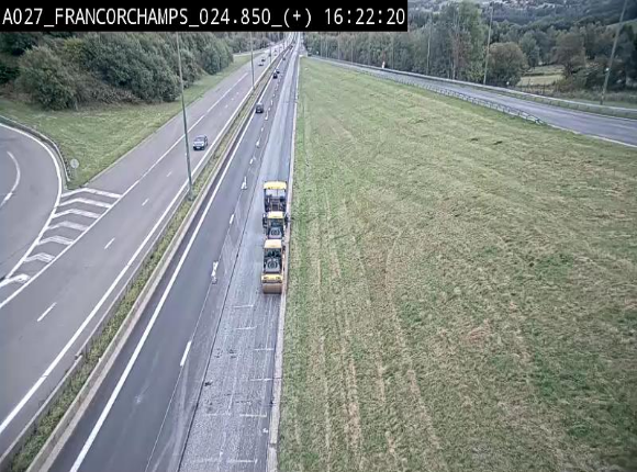 <h2>Caméra autoroutière à proximité du circuit de Spa-Francorchamps à Stavelot sur l'A27/E42</h2>