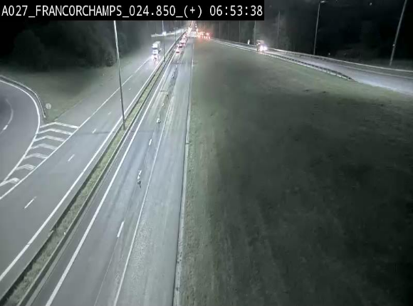 <h2>Caméra autoroutière à proximité du circuit de Spa-Francorchamps à Stavelot sur l'A27/E42</h2>