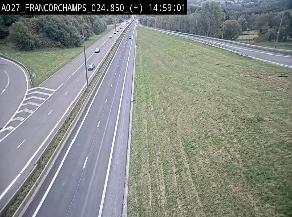<h2>Caméra autoroutière à proximité du circuit de Spa-Francorchamps à Stavelot sur l'A27/E42</h2>