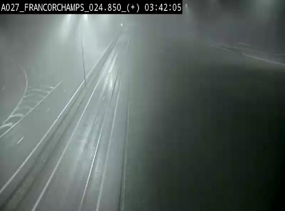 <h2>Caméra autoroutière à proximité du circuit de Spa-Francorchamps à Stavelot sur l'A27/E42</h2>