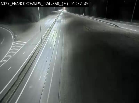 <h2>Caméra autoroutière à proximité du circuit de Spa-Francorchamps à Stavelot sur l'A27/E42</h2>