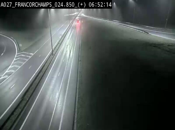 <h2>Caméra autoroutière à proximité du circuit de Spa-Francorchamps à Stavelot sur l'A27/E42</h2>