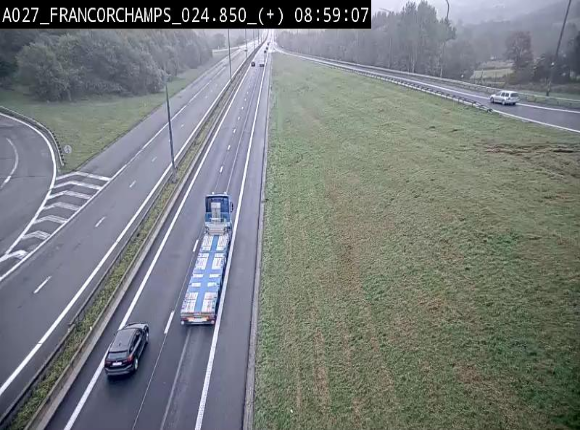 <h2>Caméra autoroutière à proximité du circuit de Spa-Francorchamps à Stavelot sur l'A27/E42</h2>